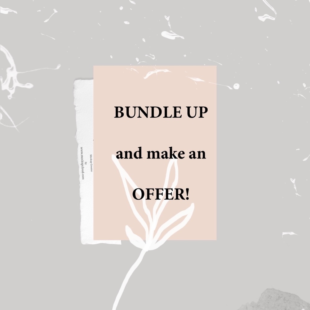 Bundle and make an offer!Happy to provide deals!